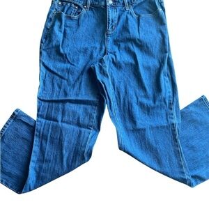 CJ Banks Bootcut/Flare Leg Jeans Size 14W Studded Detail Front Pockets